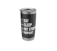 Blacksmith Eat Sleep Hit Stuff Repeat Blacksmith Stainless Steel Insulated Tumbler