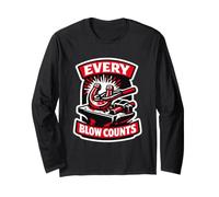 Blacksmith Every Blow Counts Farrier Smithing Gift Long Sleeve T-Shirt