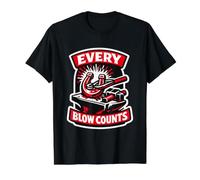 Blacksmith Every Blow Counts Farrier Smithing Gift Value Graphic T-Shirt, Men, Black, L