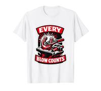 Blacksmith Every Blow Counts Farrier Smithing Gift Value Graphic T-Shirt, Men, White, M