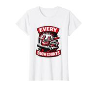 Blacksmith Every Blow Counts Farrier Smithing Gift Value Graphic T-Shirt, Women, White, S