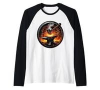 Blacksmith Forge Hammer Anvil Fire Sparks Metalworking Craft Raglan Baseball Tee