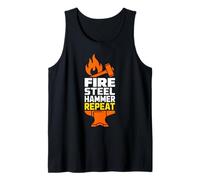 Blacksmith Forging Forge Anvil Metalworking Weekend Smith Tank Top