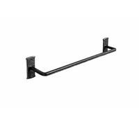 Blacksmith Handmade Wrought Iron Towel Rail - Wall Mounted Bathroom & Kitchen Towel Bar, Hammered Black Finish, Includes Screws & Fixings - Durable Rustic Hand-Forged Steel Rail - Square Finish