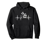 Blacksmith Heartbeat Heart Line Pullover Hoodie