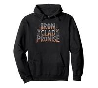 Blacksmith Iron Clad Promise Forge Reliability Wordplay Pun Pullover Hoodie
