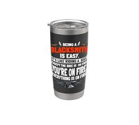 Blacksmith Metalworker Steel Workers Forge Metal Anvil Tools Stainless Steel Insulated Tumbler
