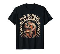 Blacksmith Old School Pride Retro Badge Forge T-Shirt