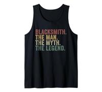 Blacksmith The Man The Myth The Legend Funny Forging Tank Top