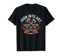 Blacksmith Who Turns Raw Iron Into Art Artisan Forge Metal T-Shirt