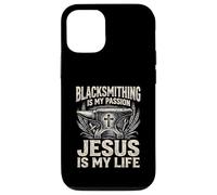 Blacksmithing Is My Passion Jesus Is My Life Blacksmith Case for iPhone 12/12 Pro
