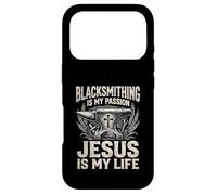 Blacksmithing Is My Passion Jesus Is My Life Blacksmith Case for iPhone 17 Pro