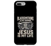 Blacksmithing Is My Passion Jesus Is My Life Blacksmith Case for iPhone 7 Plus/8 Plus