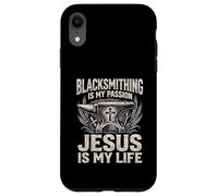 Blacksmithing Is My Passion Jesus Is My Life Blacksmith Case for iPhone XR