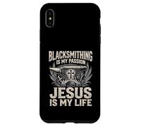 Blacksmithing Is My Passion Jesus Is My Life Blacksmith Case for iPhone XS Max