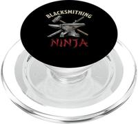 Blacksmithing Ninja Hammer Sword Anvil Metalworker Warrior PopSockets PopGrip for MagSafe