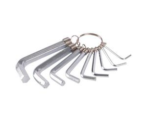 Blackspur 10Pc Carbon Steel Metric Hex Key Set