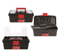 Blackspur 13" Tool Box Maestro Plastic Chest Bag Storage Bag Case & Tray Heavy Duty Tc382
