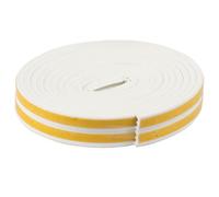 Blackspur 3 X Self-Adhesive White 5 Metre E-Type Rubber Seal Draught Excluder Fd108
