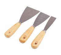 Blackspur 3Pc Carbon Steel Scraper Set - 3 Sizes - Brown