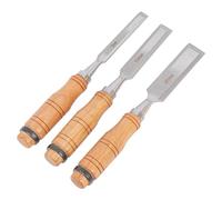Blackspur 3pc Carbon Steel Wood Chisel Set - Brown