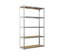 Blackspur 5 Tier Galvanised Shelving Garage Unit Storage Racking Heavy Duty Shelves Boltless Su130