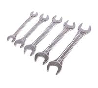 Blackspur 5Pc Carbon Steel Metric Open-End Spanner Set