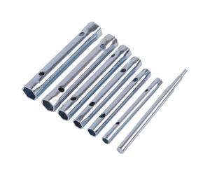 Blackspur 6Pc Carbon Steel Metric Box Spanner & Tommy Bar Set