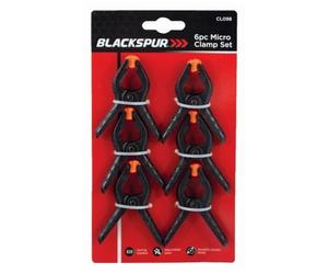 Blackspur 6Pc Micro Clamp Set