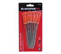 Blackspur 6Pc Needle File Set With Plastic Handles