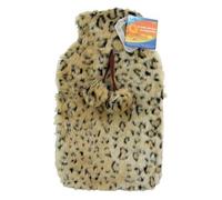 Blackspur Adults 2 Litre Animal Print Faux Fur Hot Water Bottle Cover HW154