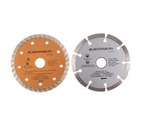 Blackspur 2Pc Diamond Cutting Disc Set
