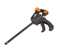 Blackspur 1x Black 152mm Ratchet Bar Clamp & Spreader - Medium Long Heavy-Duty Quick Release Woodwork Woodworking Wood Grip Set