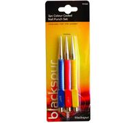 Blackspur 3 Pc Colour Coded Nail Punch Set