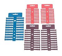 Blackspur - 100pc Plastic Wall Anchors Set - 3 Sizes - Multicolour