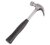 1x Black 16oz Tubular Steel Claw Hammer - Home Nail Framing Roofing Straight Handle DIY Hand Tool - by Blackspur