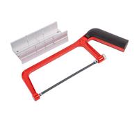 Blackspur Junior Aluminium Hacksaw With Mitre Box - 15Cm - Red
