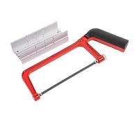 Blackspur - Junior Aluminium Hacksaw with Mitre Box - 15cm - Red