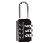 blackspur KD17733 Black 3 Digit Combination Padlock, 1.5 x 9.5 x 14 CM