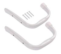 Blackspur Metal Jumbo Hooks - 140mm X 130mm - White - Pack Of 2