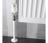 Blackspur Radiator Pipe Covers Sleeves White 15mm - 8 Pack