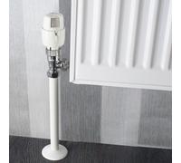 Blackspur Radiator pipe covers sleeves white 15mm - 8 pack | durable