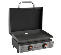 Blackstone 22 Inch 2 Burner Tabletop Gas Plancha Griddle with Hood
