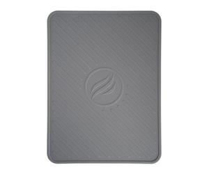 Blackstone 4222 Silicone Large Griddle Spatula Mat Serving Spoon Drip Pad & Grill Utensil Holder for Kitchen, Stovetop, Cooking & Countertop-Heat Resistant, Non Slip, Heavy Duty, (9.25" x 12.2"), Gray