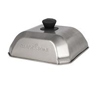 Blackstone 5555 Stainless Steel Square Basting Cover Medium (10" x 10") Flat Top Gas Grill Griddle BBQ Accessories- Cheese Melting Dome and Steaming Cover, Heat Resistant, Dishwasher Safe, Silver
