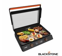 Blackstone E-Series 22 Inch Tabletop Electric Griddle, Ceramic Titanium Coated Plate, Dual Heat Zones, Lcd Display, Indoor Grill