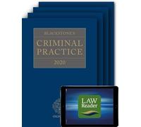 Blackstone's Criminal Practice 2020 (Book, All Supplements, and Digital Pack)