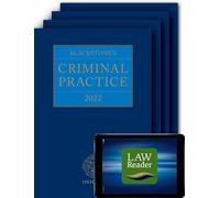 Blackstone's Criminal Practice 2022: Book, All Supplements, and Digital Pack
