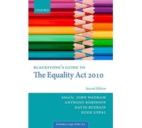 Blackstone's Guide to the Equality Act 2010 2/e (Blackstone's Guides)