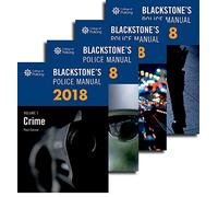 Blackstone's Police Manuals 2018: Four Volume Set